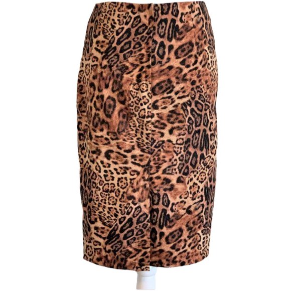 XOXO Leopard Print Pencil Skirt Size 7 EUC - Picture 1 of 10